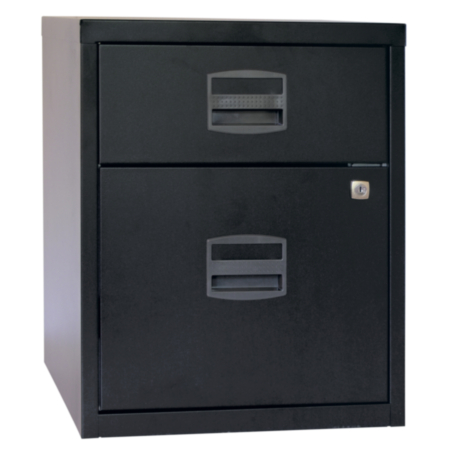 Bisley A4 Mobile 2 Drawer Filer - Black