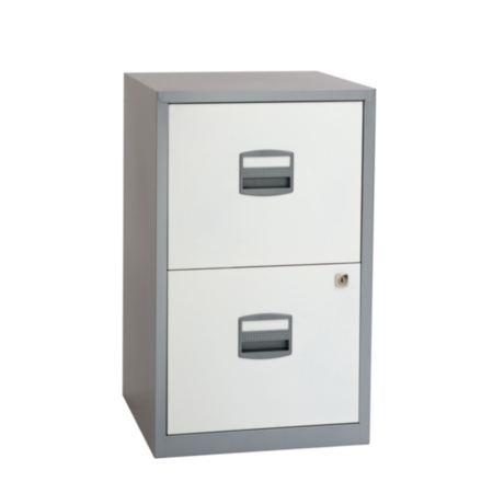 Bisley A4 3 Deep Drawer Filer - Silver White
