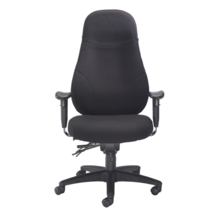 Cheetah Fabric Chair - Black