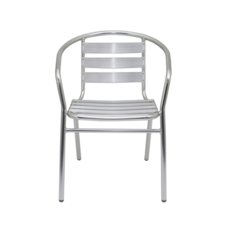 Plaza Aluminium Stacking Indoor or Outdoor Cafe Armchair 
