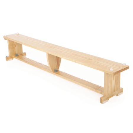 Traditional Indoor Physical Education Wooden ActivBench for Schools - Natural finish