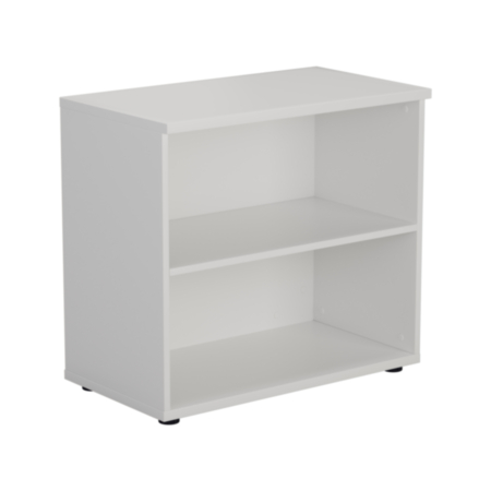 Essentials Wooden Office Bookcase -730mm-White