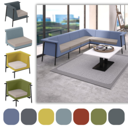 Addison Reception and Breakout Modular Soft Seating Unit