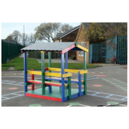 Outdoor Recycled Plastic Playground Adventure Cabin