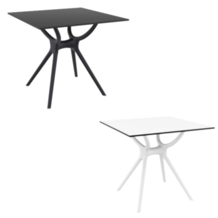 Air 80 Indoor and Outdoor Cafe Bistro Square Table