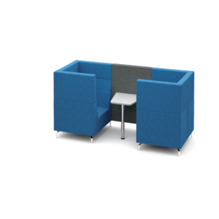 Alban 2 Seater Medium Sized Breakout Meeting Pod with Table 