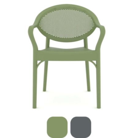 Ash Plastic Café Bistro Chair