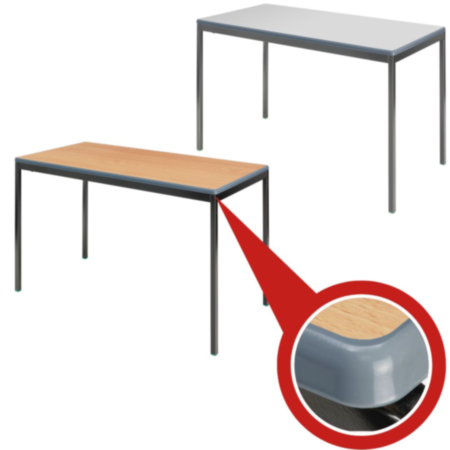 Hille Essentials Rectangle Fully Welded Classroom Table with Fully Moulded Edge
