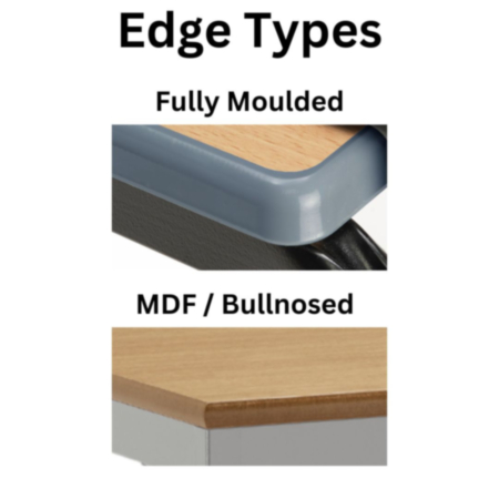 Hille Essentials Rectangle Fully Welded Classroom Table with MDF Edge