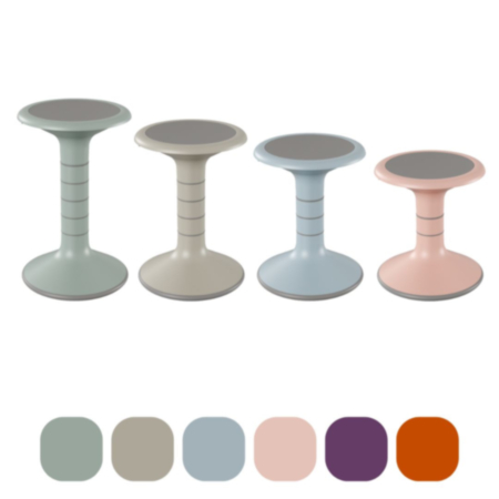 Ricochet None Slip Polypropylene Classroom Wobble Stool
