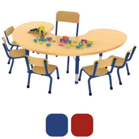 Milan Arc Height Adjustable Group Table