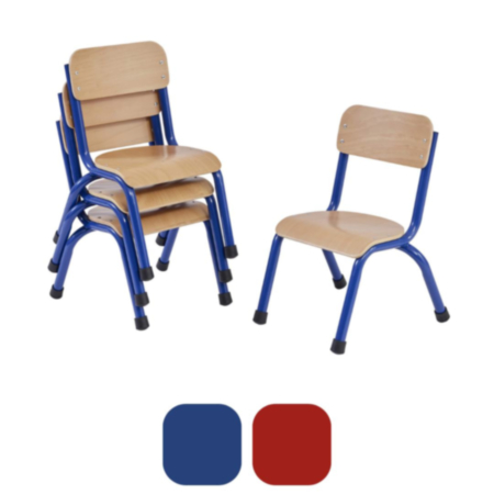 Milan Wooden Classroom Chairs - Set of 4
