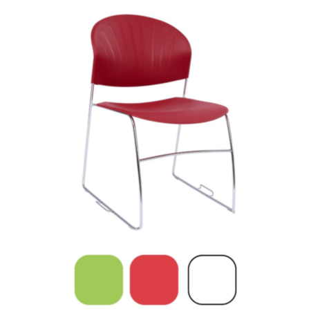 Strike High Density Plastic Stacking Chair