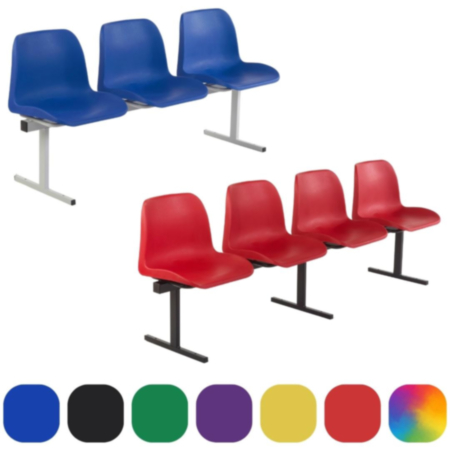 Eco Poly 2-5 Seater Waiting Room Beam Seating 