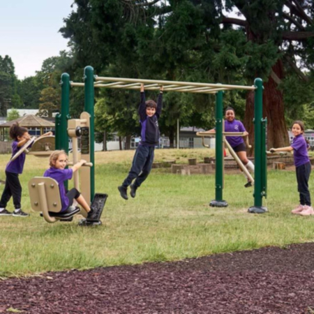 Children&#039;s Fitness Rig Outdoor Multi-user Equipment - 6 Users