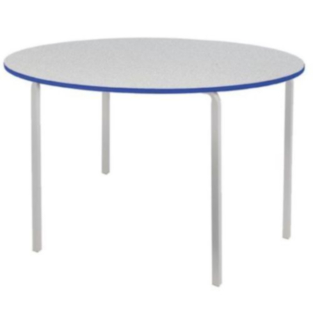 Premium Crushed Bent Circular Classroom Table, Duraform Edge