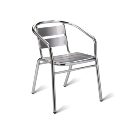 Aluminium Stacking Bistro Armchair