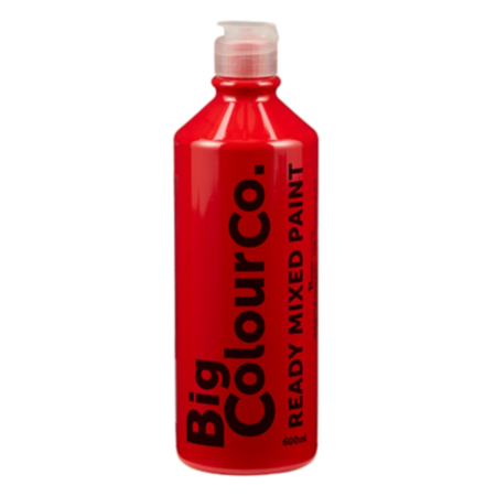 RM Washable Paint 600ml Red  Pack 6