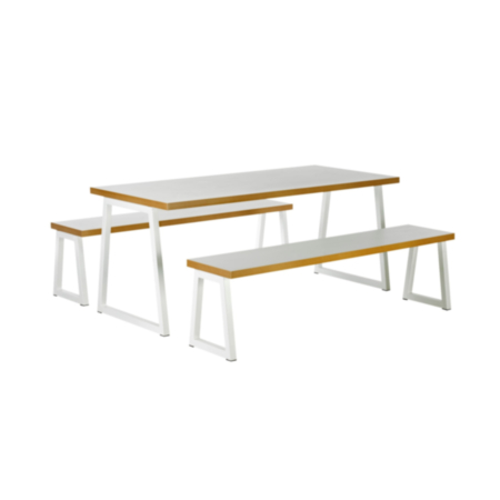 Arena 6 Seater Breakout Dining Bench Set
