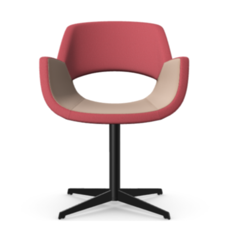 Fielder Reception Chair with 4 Star Metal Base