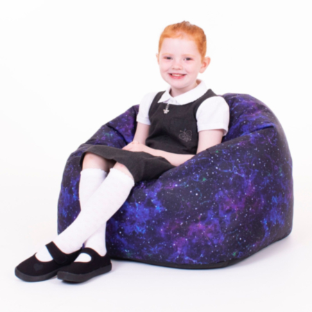 School UV Reflective Galaxy Print Children&#039;s Bean Bag