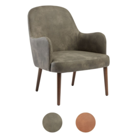 Aztec Faux Leather Bistro Straight Leg Arm Chair
