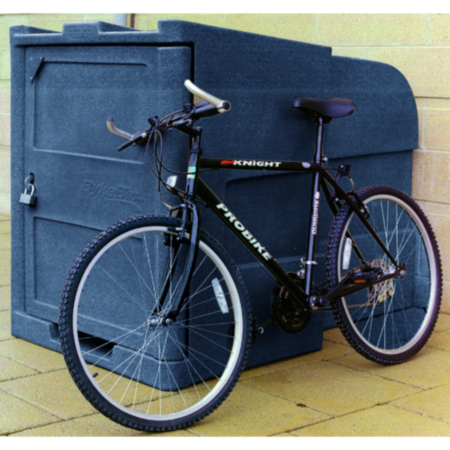 Recycled Plastic Secure Outdoor BykeBin Bike Storage Unit
