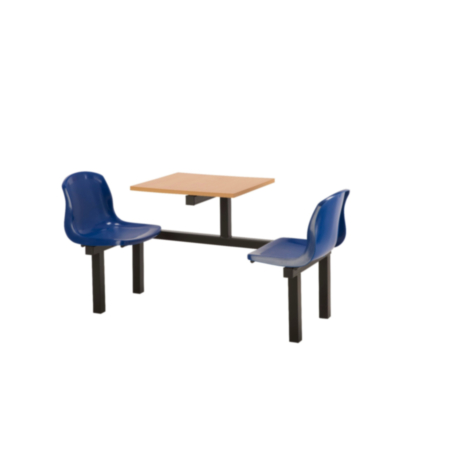 Harvey Polypropylene Indoor 2 Seater Fast Food Seating Unit