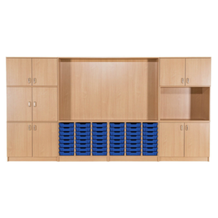 OneStore Modular Learning Wall - 4 Metre Wide Locking