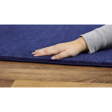 Luxury Super Soft Circular Classroom Carpet - Navy