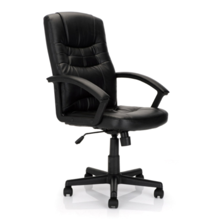 Darwin High Back Leather Faced Executive Armchair