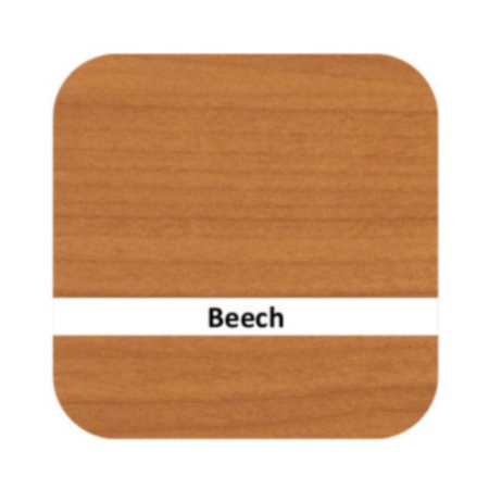 Beech Double Sided 6 Bay Mobile Kinderbox with Fixed Shelf