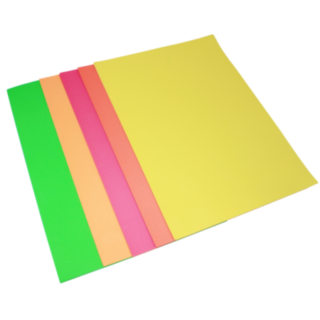 A3 Day Glo Copier Asst Pk 100