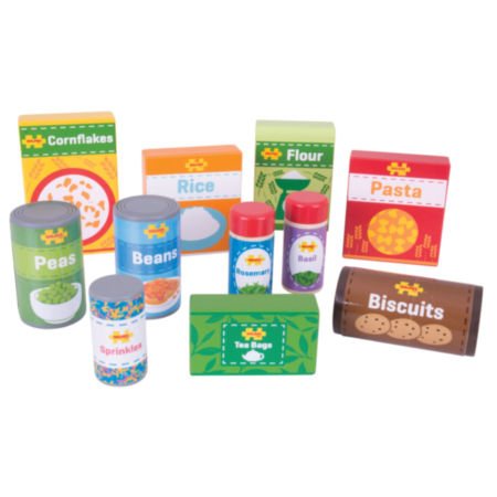 Wooden Cupboard Groceries