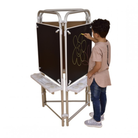 Early Years Three Sided Easel Set (With 3 Magnetic Chalkboards)
