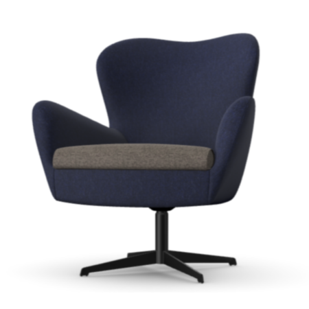 Rubi Reception Lounge Chair with 4 Star Metal Base