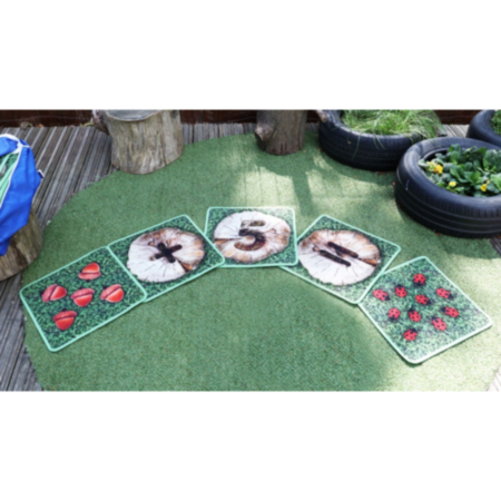Woodland Counting Indoor and Outdoor Mini Placement Carpets with FREE Holdall