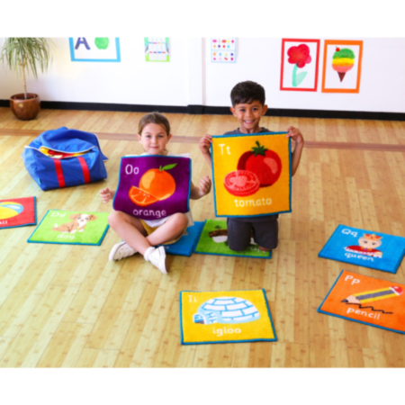 Alphabet Mini Placement Classroom Carpets with FREE Holdall