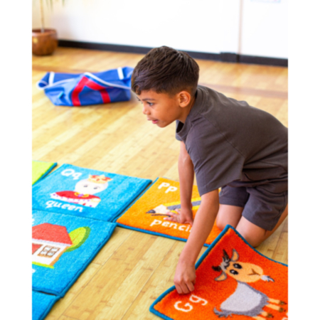 Alphabet Mini Placement Classroom Carpets with FREE Holdall