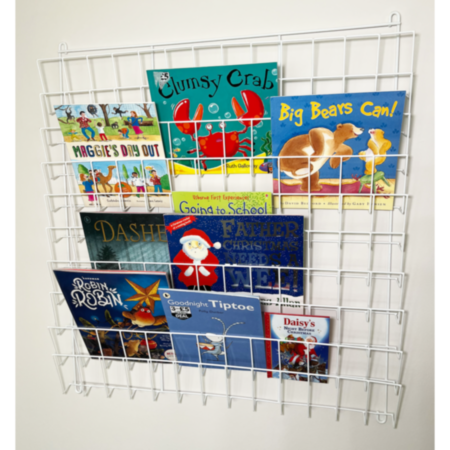 Classroom Wall Mounted Square Book Rack