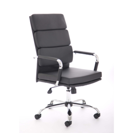Advocate Executive Chair Black Soft Bonded Leather With Arms