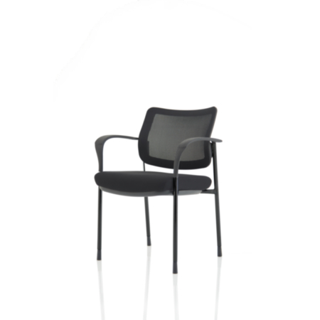 Brunswick Deluxe Mesh Back Black Frame With Arms