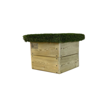 Value Wooden Grass Top Playground Stool