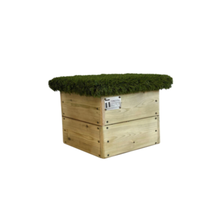 Value Wooden Grass Top Playground Stool