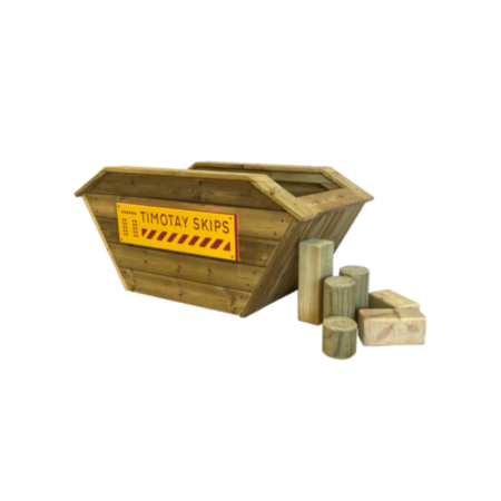 Value Wooden Playground Construction Skip