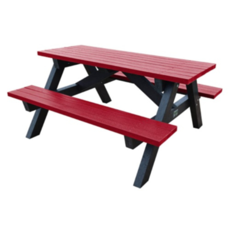 Adult Recycled Plastic Outdoor Picnic Table - Brassington 
