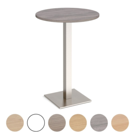 Brescia Circular Breakout Poseur Table with Square Base
