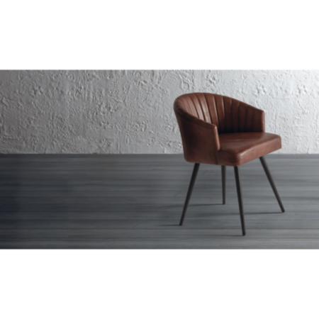 Brooklyn Vintage Leather Cafe Bistro Tub Chair 