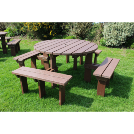 Adult Olympic Recycled Plastic Public Picnic Table
