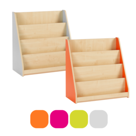 Bubblegum Early Years Static Bookcase with 4 Tiered Shelves